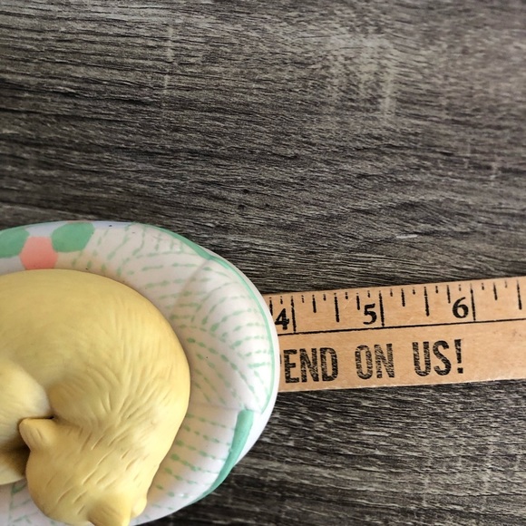 Vtg Hallmark Sleeping Cat Trinket Box - Picture 13 of 15